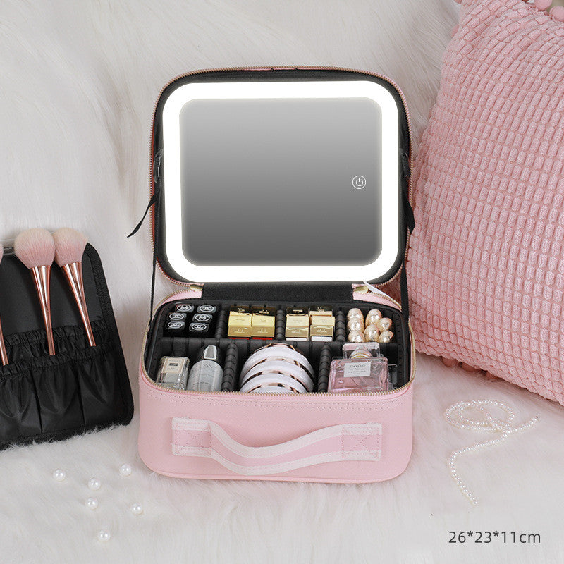 New Led Cosmetic Bag With Mirror