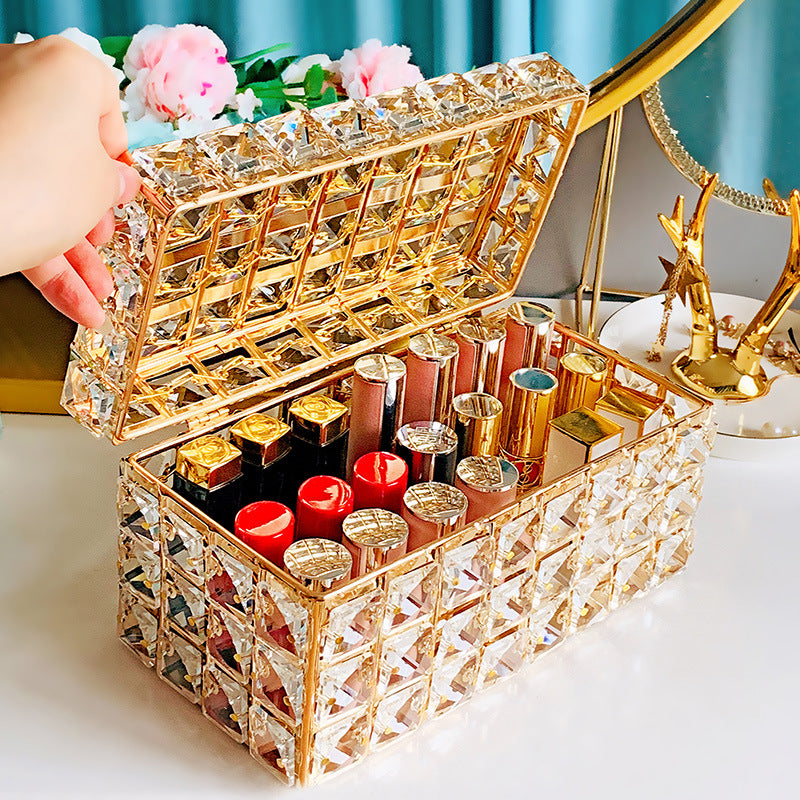 Luxury Crystal Lipstick Organizer