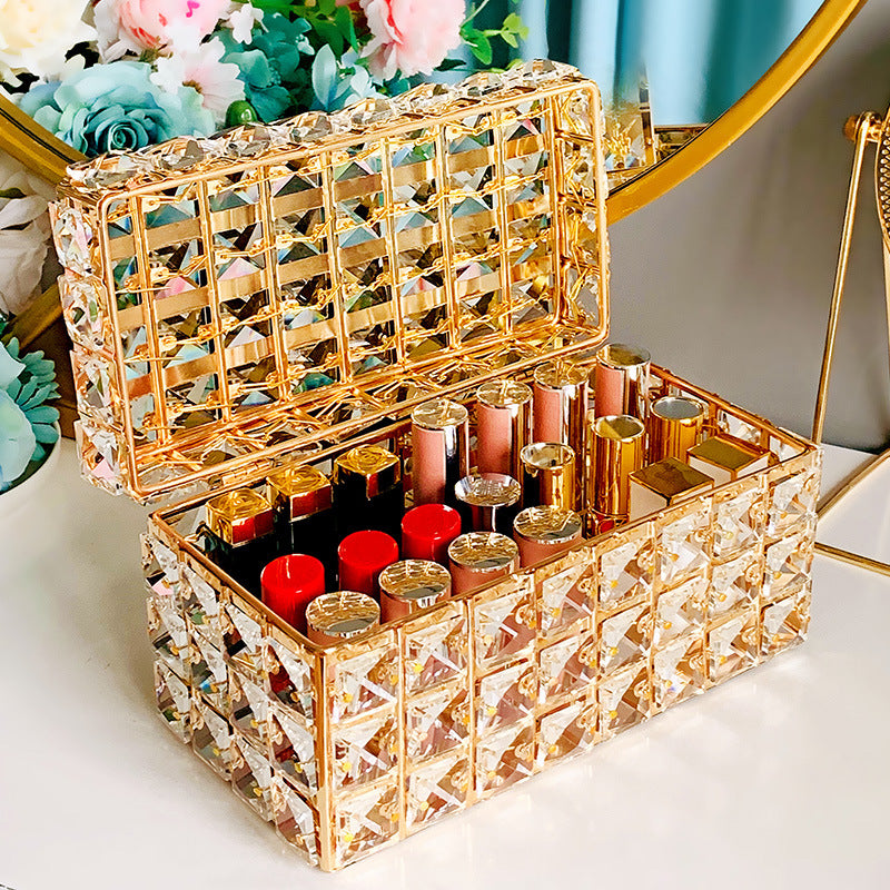 Luxury Crystal Lipstick Organizer