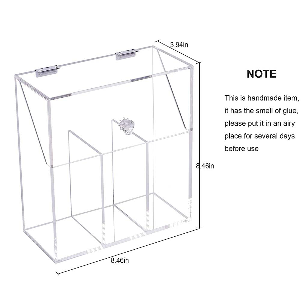 Glass Cosmetic And Makeup Brush Organiser