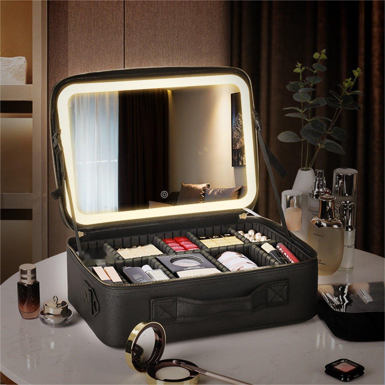 New Led Cosmetic Bag With Mirror