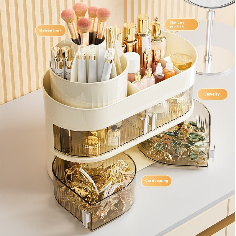 Large Capacity Desktop Cosmetic And Jewelery Organizer