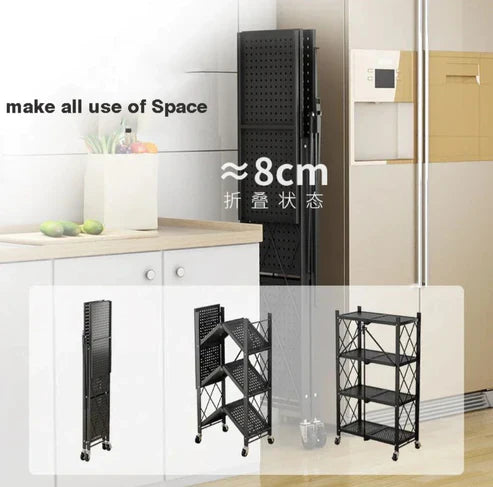 3 LAYER FOLDING KITCHEN RACK