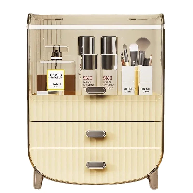 Large Capacity Cosmetic Organizer With Drawers