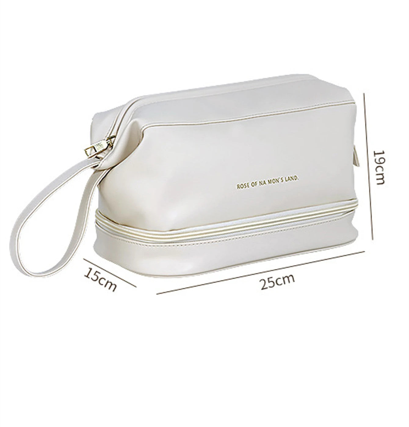 Large Capacity Double Zipper Cosmetic Bag