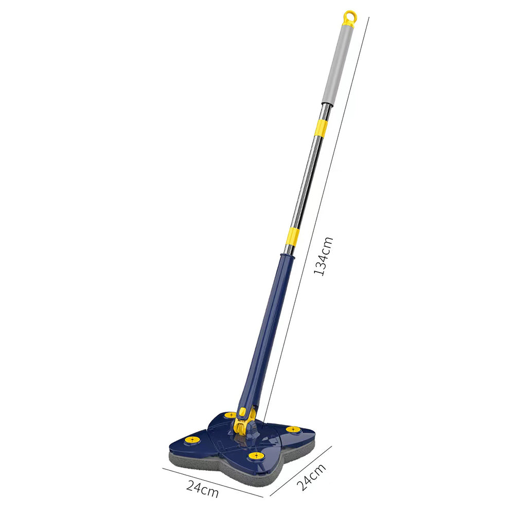 Rotatable 4 leaf twist mop