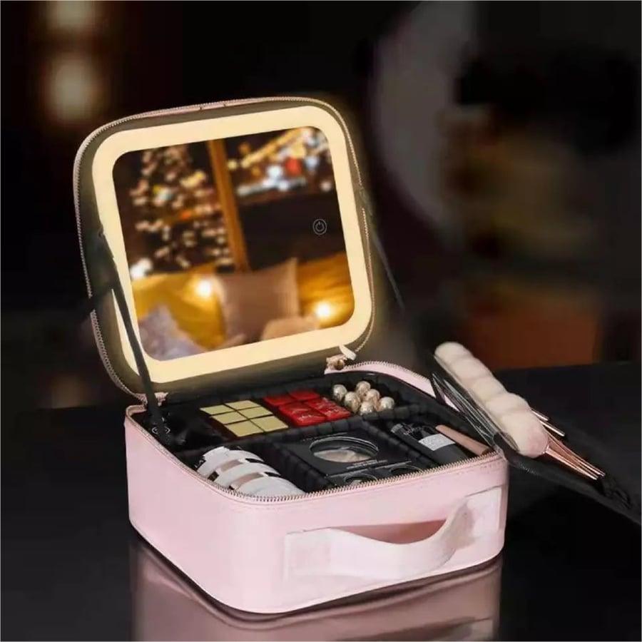 New Led Cosmetic Bag With Mirror