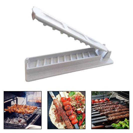 Row Barbecue Kabab Maker Meat Skewer Machine