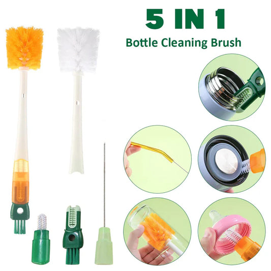 5 In 1 Bottle Cleaning Brush