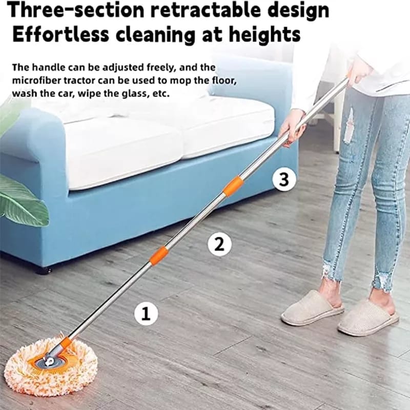 Multifunctional Extendable Wall Cleaning Mop, 360°Rotatable Adjustable Cleaning Mop