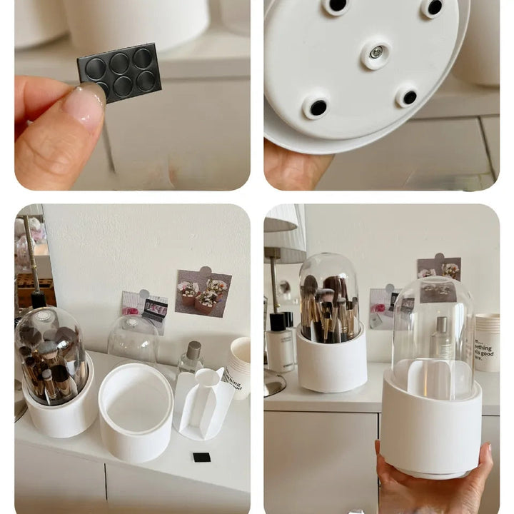 Rotateable Makeup Brush Organizer