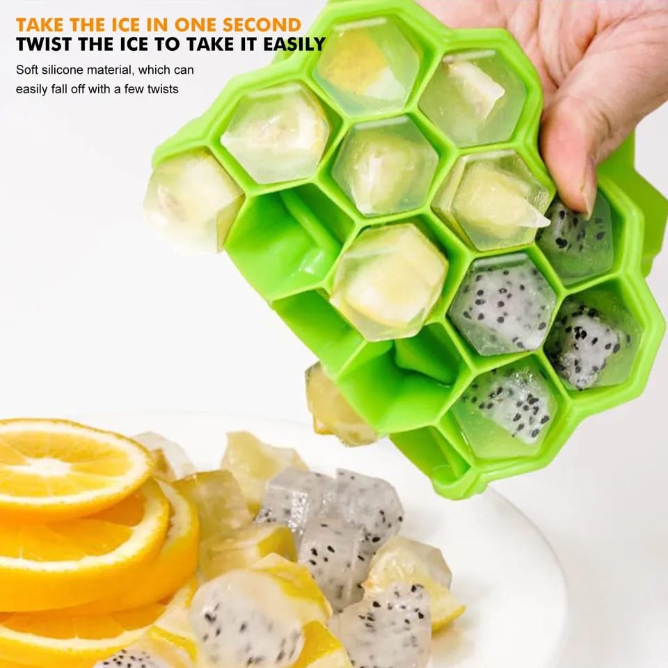 HONEYCOMB  SILICONE ICE SQUBE TRAY