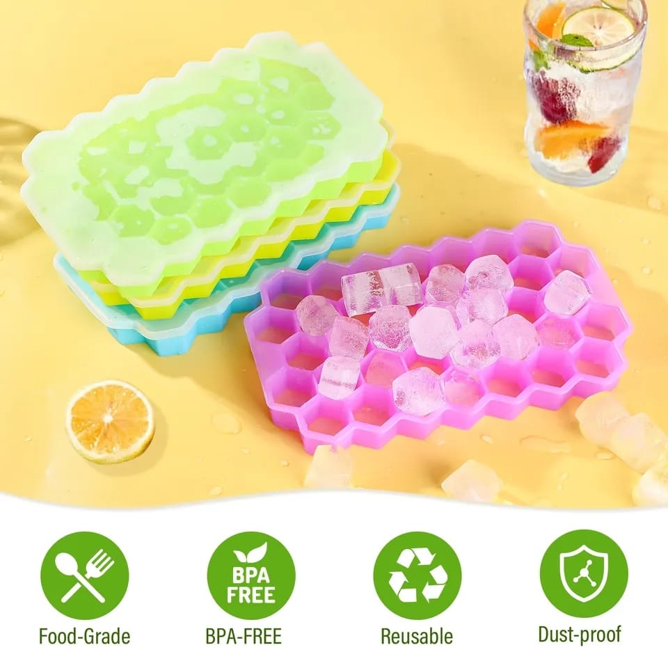 HONEYCOMB  SILICONE ICE SQUBE TRAY