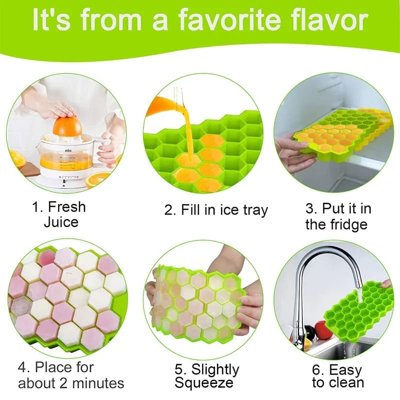 HONEYCOMB  SILICONE ICE SQUBE TRAY