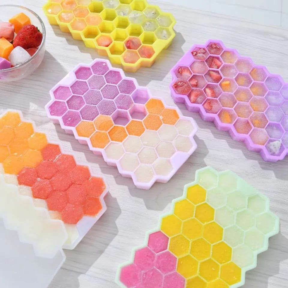 HONEYCOMB  SILICONE ICE SQUBE TRAY