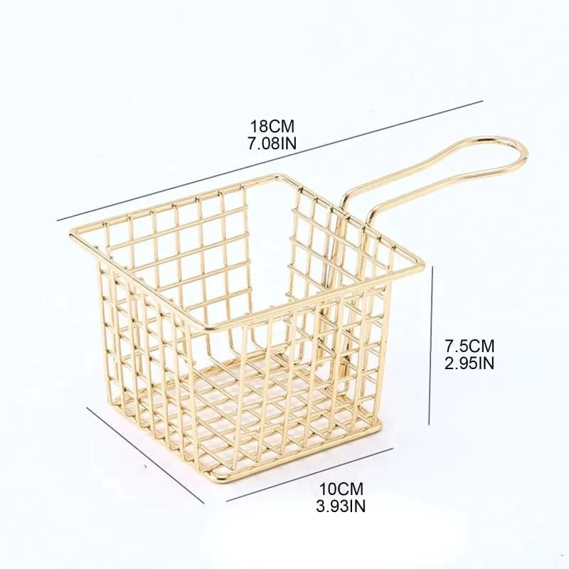 Mini Square Iron Fries Basket