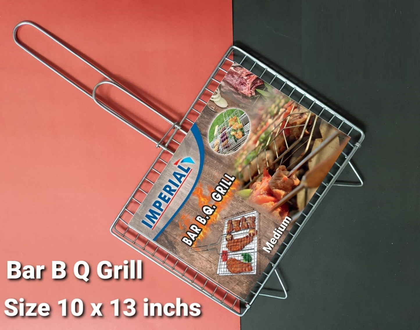 BAR B Q stainless steel fish and chicken grill