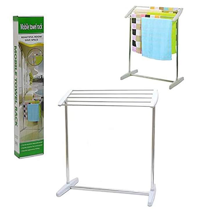 Mobile Room Save Space Towel Cloth Rack Holder