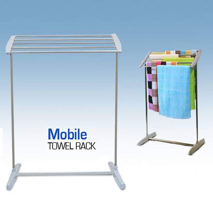 Mobile Room Save Space Towel Cloth Rack Holder