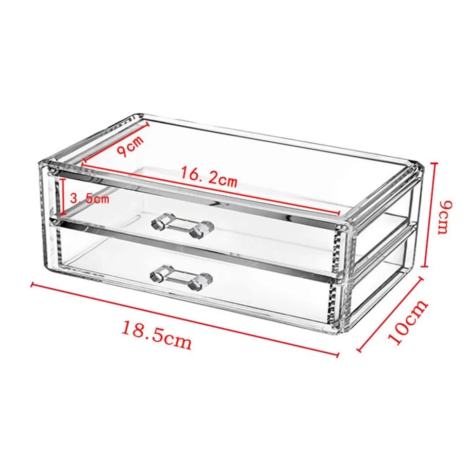 Acrylic Makeup Cosmetic Case Storage Drawer Box Organizer