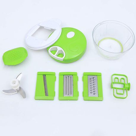 5 in 1 Easy Spin Cutter, Multi-Functional Manual Food Chopper