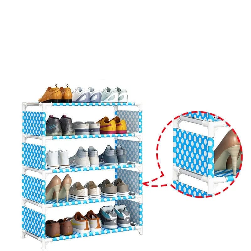 Multipurpose Foldable Printed Shoe Rack