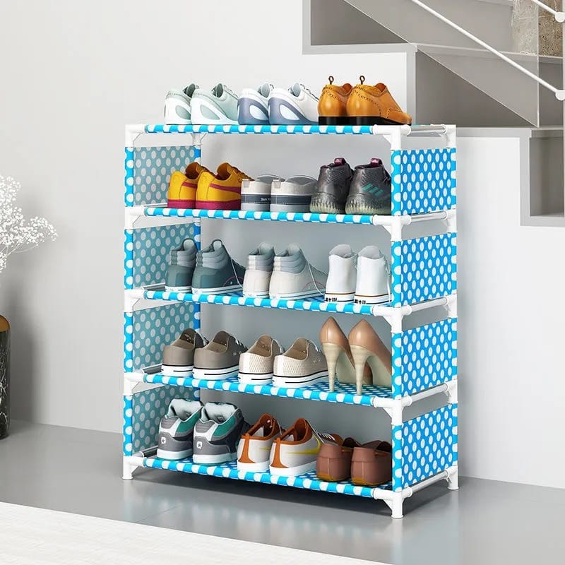 Multipurpose Foldable Printed Shoe Rack