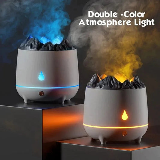 3D FLAME LIGHT LED AIR HUMIDIFIER ESSENTIAL USB OIL DIFFUSER