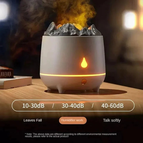 3D FLAME LIGHT LED AIR HUMIDIFIER ESSENTIAL USB OIL DIFFUSER