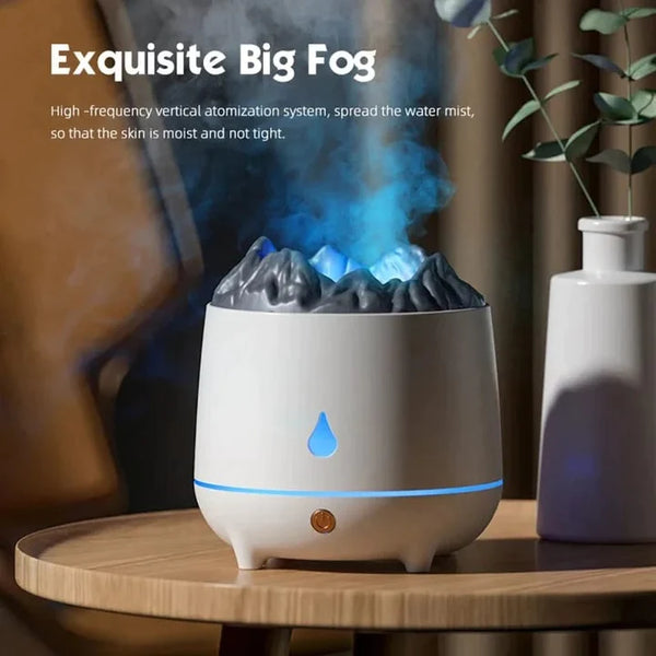 3D FLAME LIGHT LED AIR HUMIDIFIER ESSENTIAL USB OIL DIFFUSER