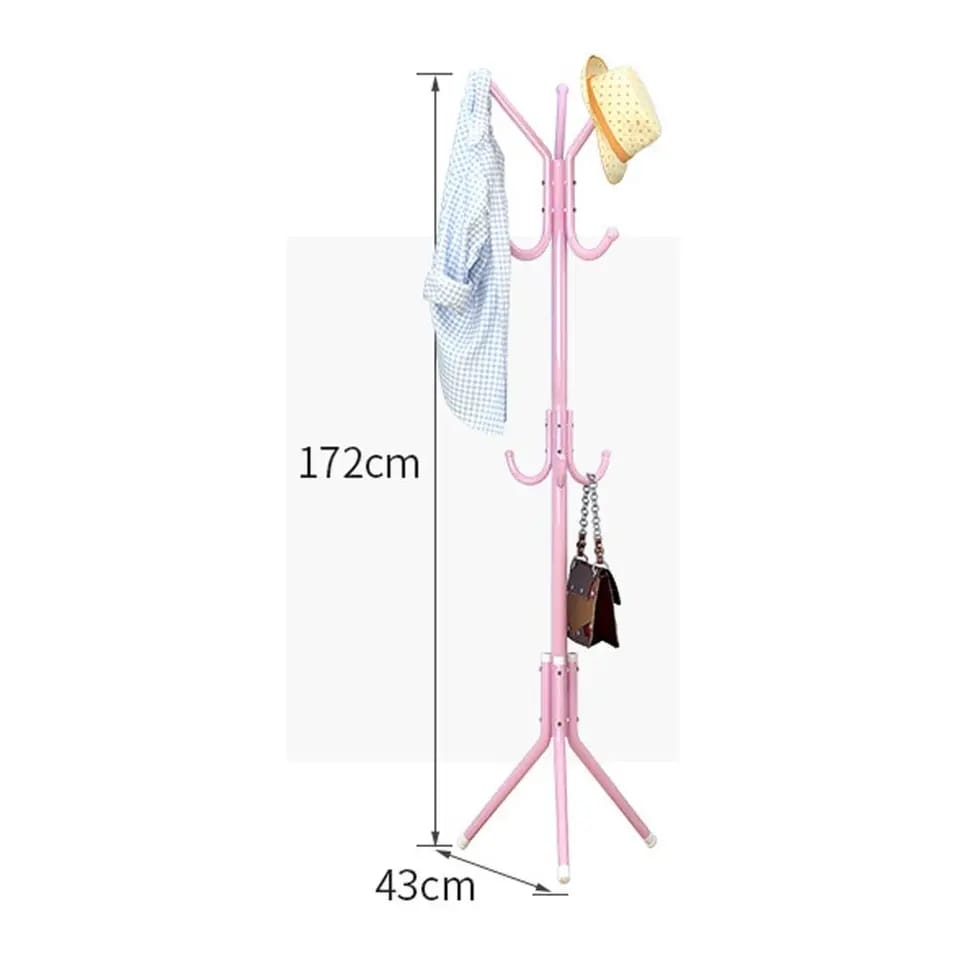 Multi Hook Metal Coat pole Storage Racks