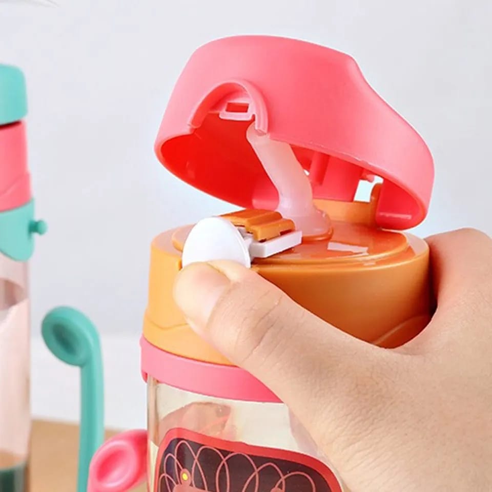 500ml Baby's Learning Drinking Water Bottles Feeding Sippy Cups With Handles