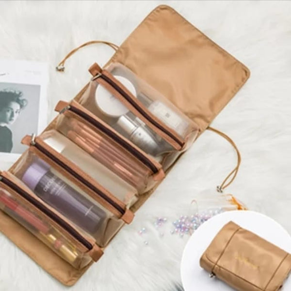 Foldable Makeup & Cosmetic Pouch