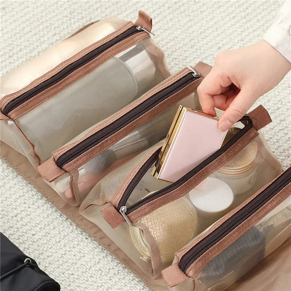 Foldable Makeup & Cosmetic Pouch