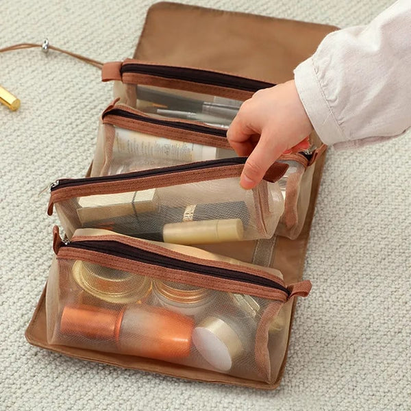 Foldable Makeup & Cosmetic Pouch