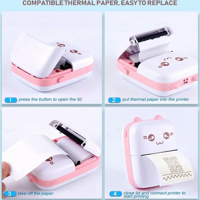 Portable Thermal Mini Photo Printer