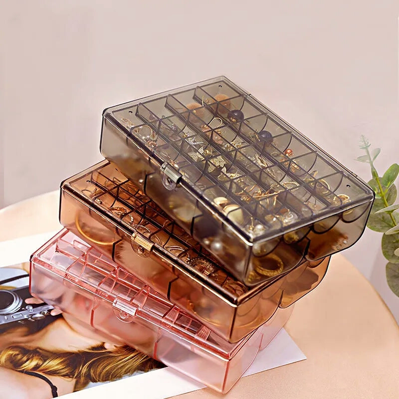 Acrylic jewellery box double layer