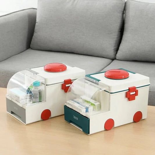 Ambulance Shape Portable Medicine Box