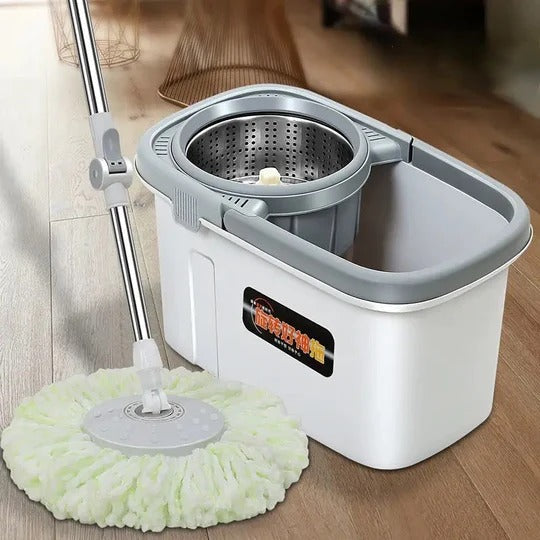 Rectangular Automatic Spin Mop, Hand Free Floor Cleaning Microfiber Mop