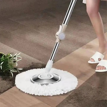 Rectangular Automatic Spin Mop, Hand Free Floor Cleaning Microfiber Mop