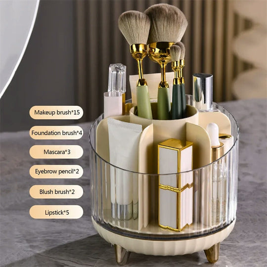 360° Rotating Desk Makeup Organizer