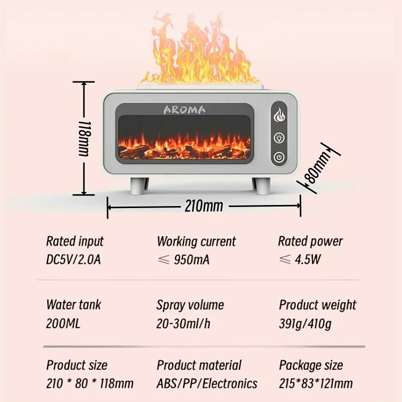 Radio style 3d flame Lalten Diffuser