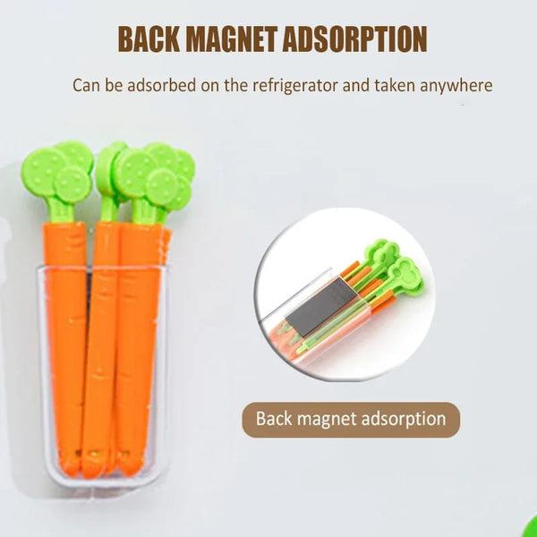 5pcs Carrot Sealing Clips