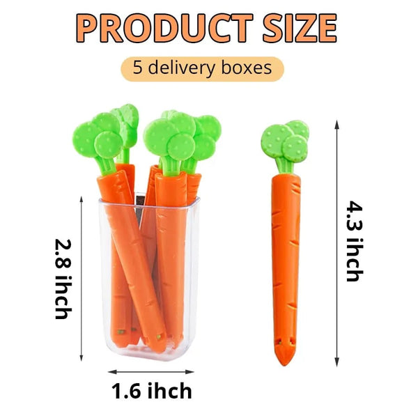 5pcs Carrot Sealing Clips