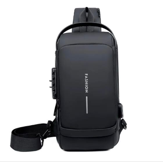 USB Charging Sport Sling Anti-Theft Shoulder Bag, Waterproof Anti Theft Sling Bag, Crossbody Bags Chest Daypack