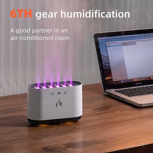 900ml Dynamic Flame Aroma Diffuser Humidifiers with music