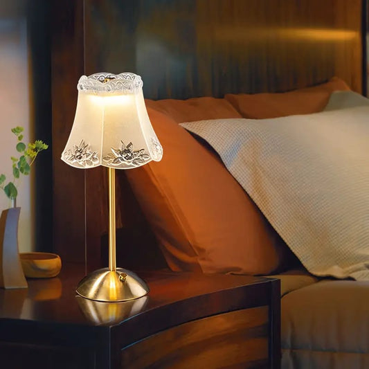 Metal Crystal LED Table Lamp, 3 Level Brightness Table Lamp