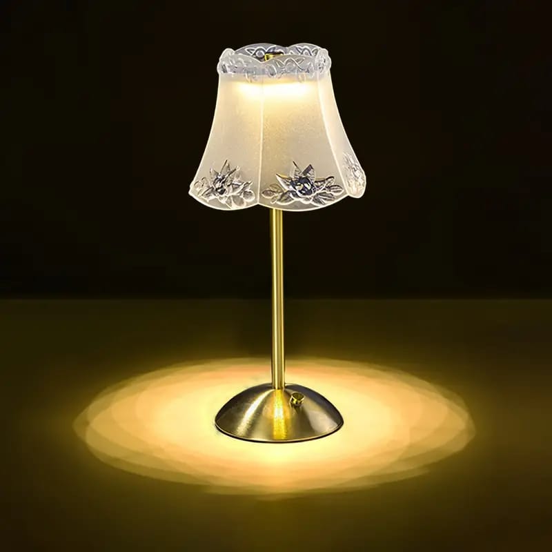 Metal Crystal LED Table Lamp, 3 Level Brightness Table Lamp