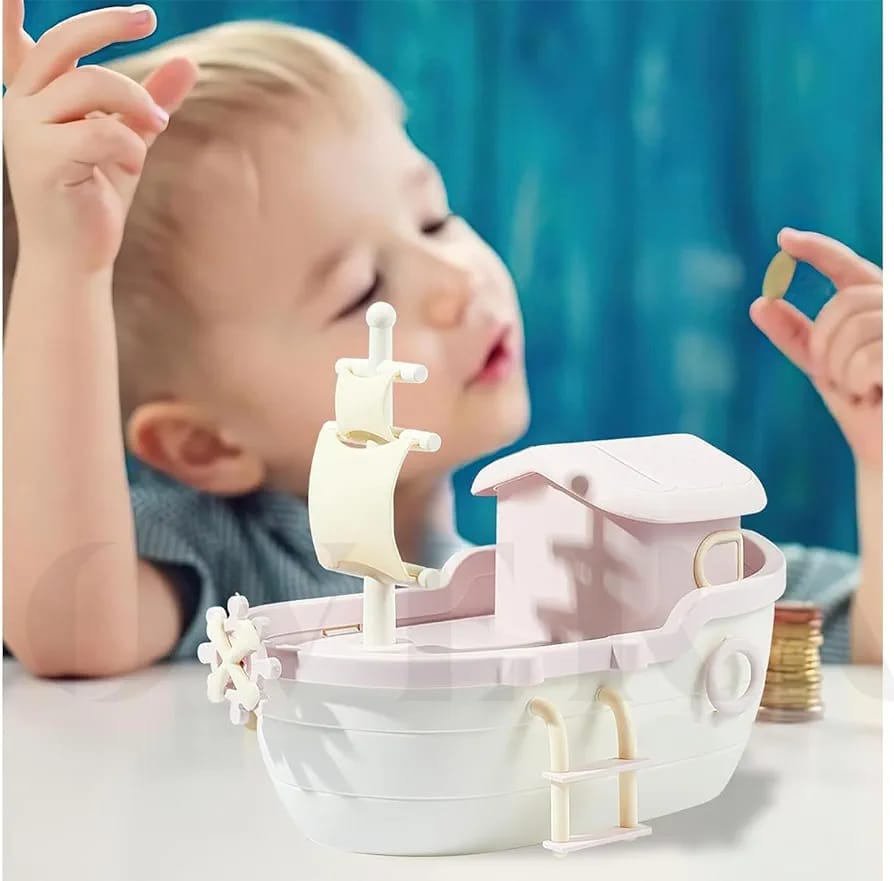 Wonder Ship Plastic Money Saving Box