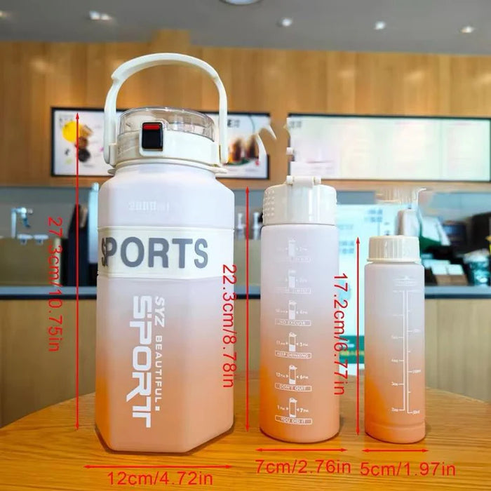 Sport Water Bottle 3-pieces set